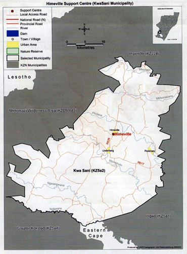 Map of Himeville